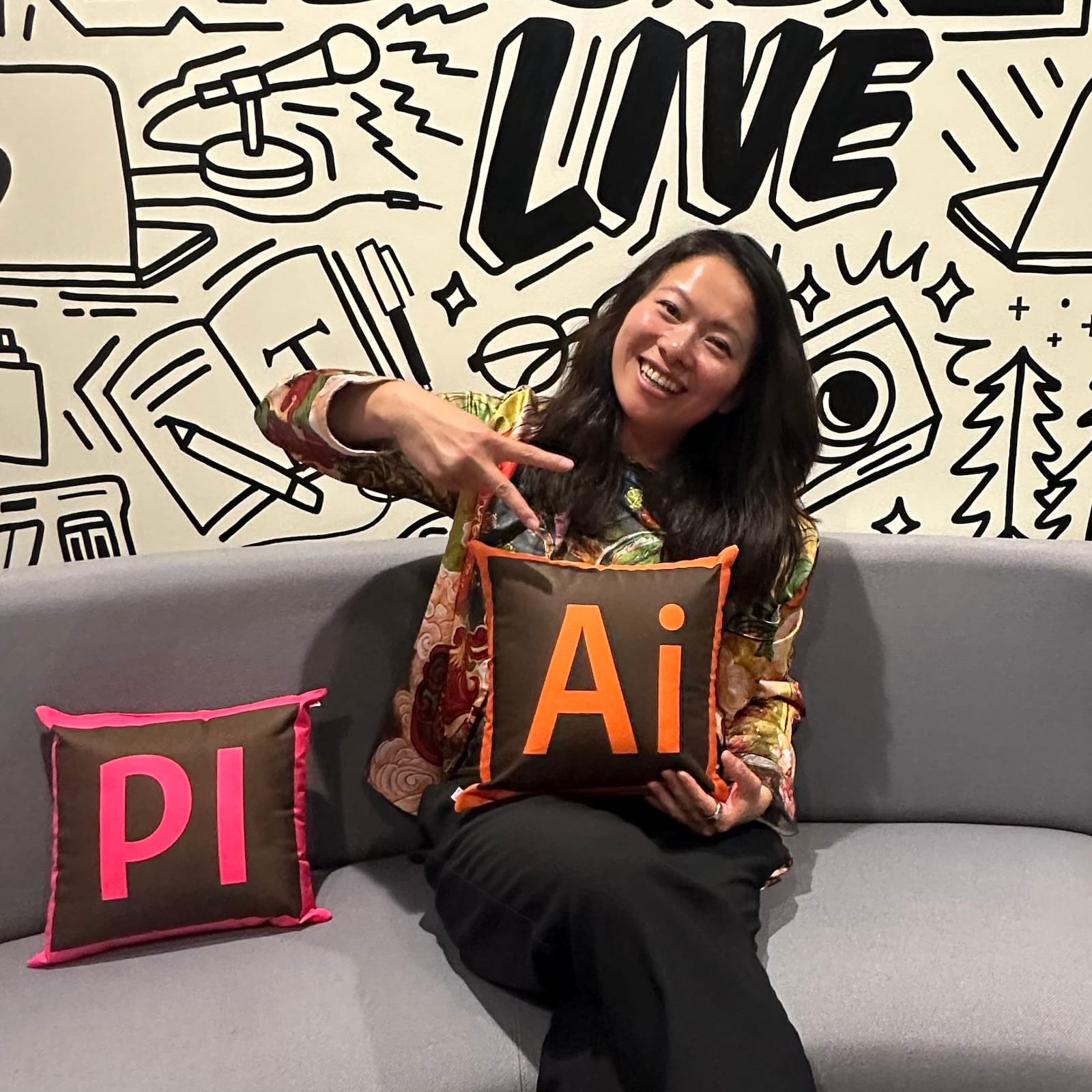 Fei Wu at Adobe event